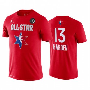 Houston Rockets James Harden 2020 NBA All-Star Game Western Conference Red T-Shirt