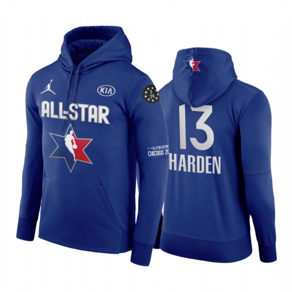 2020 NBA All-Star Game Hoodie Western Conference Houston Rockets James Harden #13 Navy