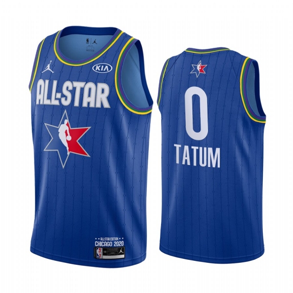 2020 NBA All-Star Game Jersey Reserves Boston Celtics Jayson Tatum #0 Blue