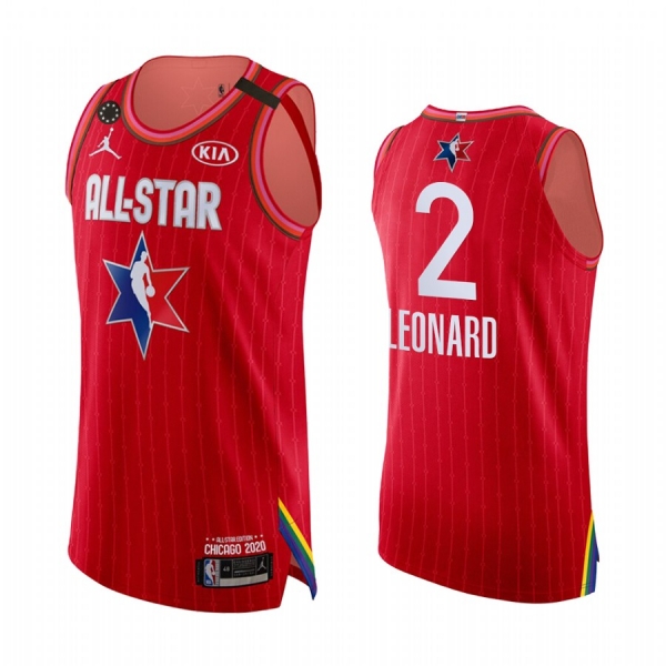 2020 NBA All-Star Game Jersey Authentic Los Angeles Clippers Kawhi Leonard #2 Red