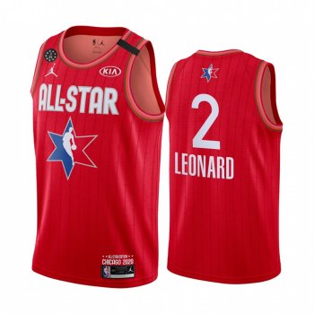 2020 NBA All-Star Game Jersey Western Conference Los Angeles Clippers Kawhi Leonard #2 Red