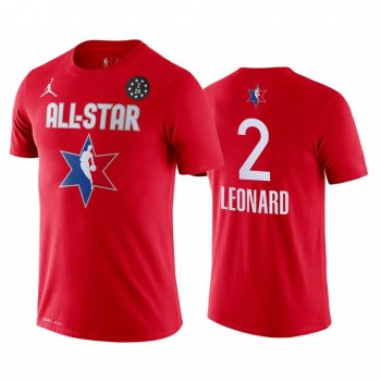 Los Angeles Clippers Kawhi Leonard 2020 NBA All-Star Game Western Conference Red T-Shirt