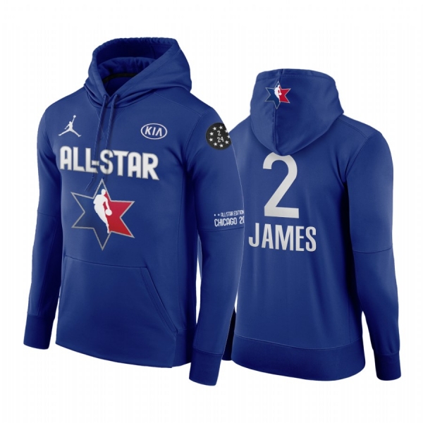 2020 NBA All-Star Game Hoodie Western Conference Los Angeles Lakers LeBron James #2 Navy