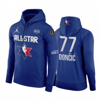 2020 NBA All-Star Game Hoodie Western Conference Dallas Mavericks Luka Doncic #77 Navy