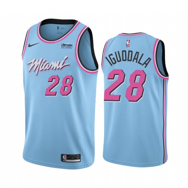 Andre Iguodala Miami Heat 2019-20 Blue City #28 Jersey