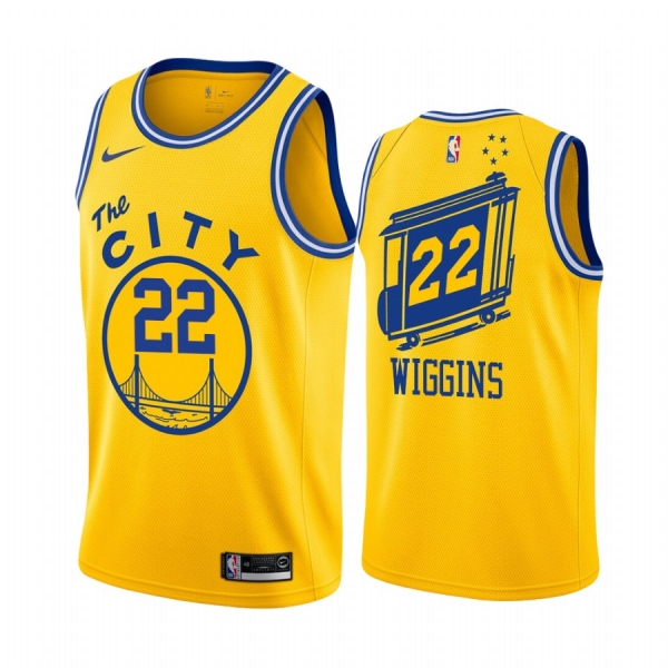 Andrew Wiggins Golden State Warriors 2019-20 Yellow Classic #22 Jersey