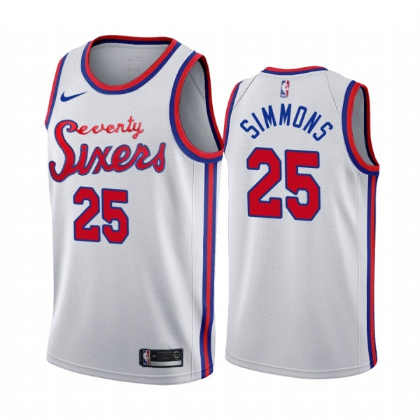 Philadelphia 76ers Ben Simmons White 2019-20 Classic Jersey