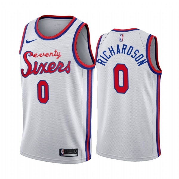 Philadelphia 76ers Josh Richardson White 2019-20 Classic Jersey