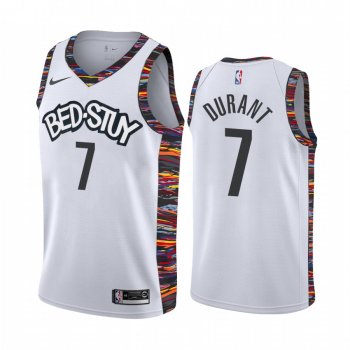 Brooklyn Nets Kevin Durant White 2019-20 City Jersey