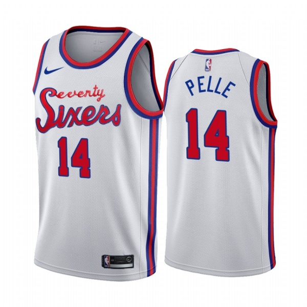 Philadelphia 76ers Norvel Pelle White 2019-20 Classic Jersey