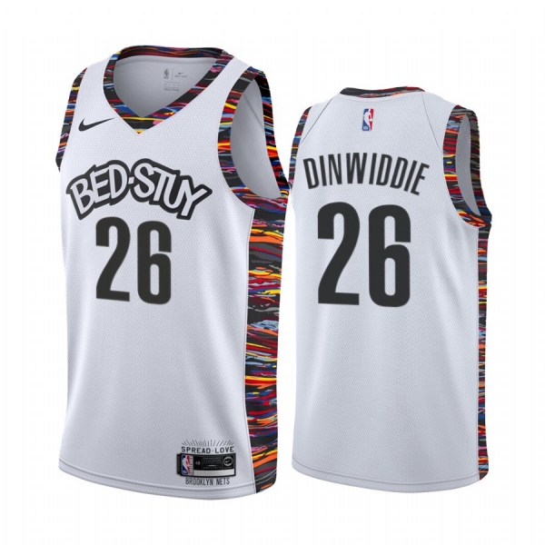 Spencer Dinwiddie Brooklyn Nets 2019-20 White City Edition Jersey