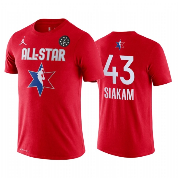 Toronto Raptors Pascal Siakam 2020 NBA All-Star Game Eastern Conference Red T-Shirt