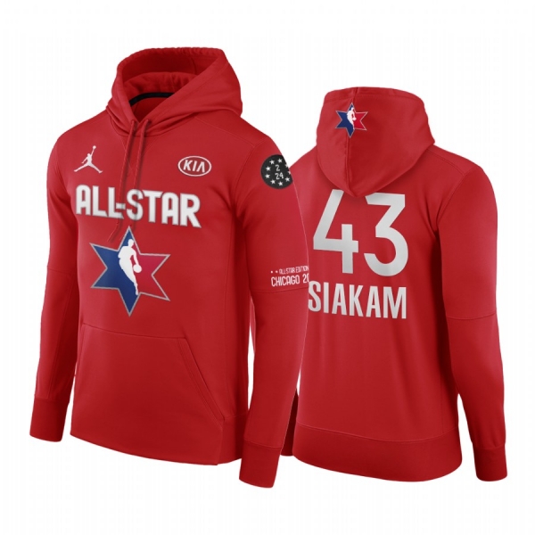 2020 NBA All-Star Game Hoodie Eastern Conference Toronto Raptors Pascal Siakam #43 Red