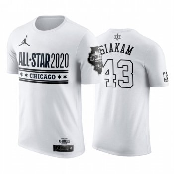 Toronto Raptors Pascal Siakam 2020 NBA All-Star Game Official Logo White T-Shirt