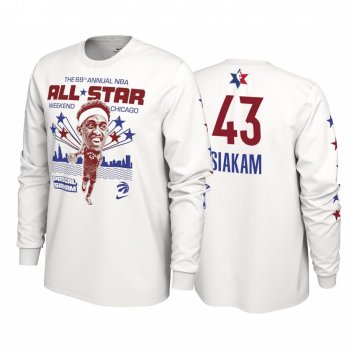 Toronto Raptors #43 Pascal Siakam 2020 NBA All-Star Weekend Super Player White T-shirt