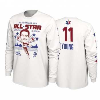 Atlanta Hawks #11 Trae Young 2020 NBA All-Star Weekend Super Player White T-shirt