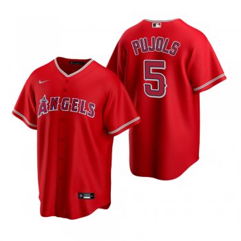 Men's Los Angeles Angels Albert Pujols Nike Red Replica Alternate Jersey