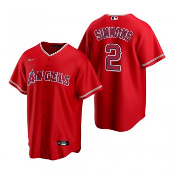 Men's Los Angeles Angels Andrelton Simmons Nike Red Replica Alternate Jersey