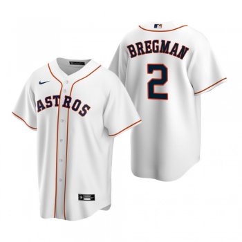 Men's Houston Astros Alex Bregman Nike White Replica Home Jersey