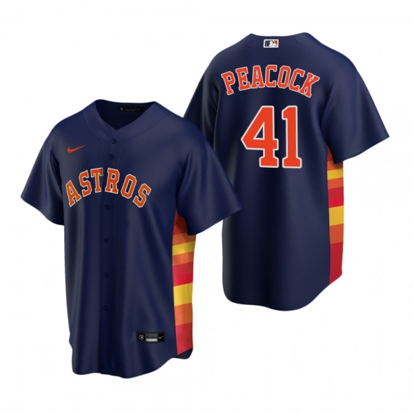 Men's Houston Astros Brad Peacock Nike Navy Replica Alternate Jersey