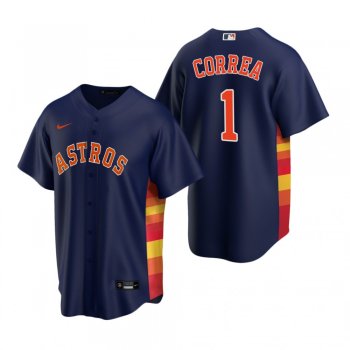 Men's Houston Astros Carlos Correa Nike Navy Replica Alternate Jersey