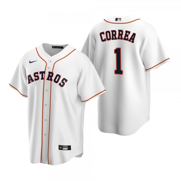 Men's Houston Astros Carlos Correa Nike White Replica Home Jersey