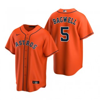 Men's Houston Astros Jeff Bagwell Nike Orange Replica Alternate Jersey