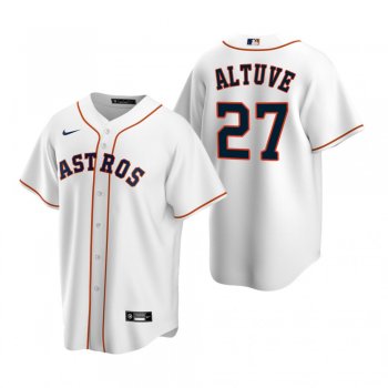 Men's Houston Astros Jose Altuve Nike White Replica Home Jersey