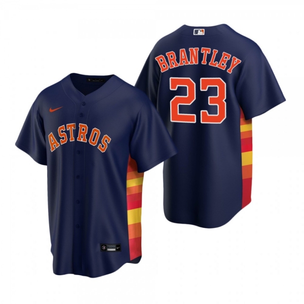 Men's Houston Astros Michael Brantley Nike Navy Replica Alternate Jersey