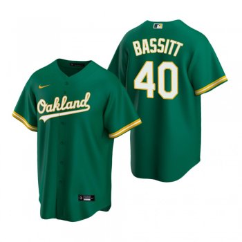 Men's Oakland Athletics Chris Bassitt Nike Green Replica Alternate Jersey