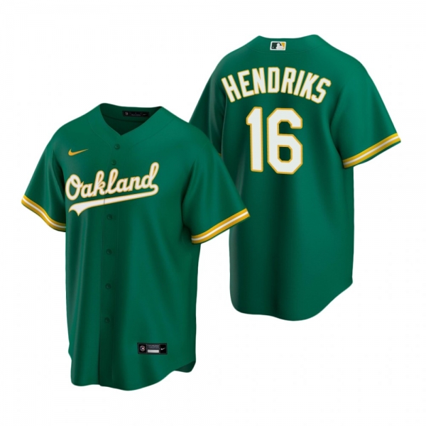 Men's Oakland Athletics Liam Hendriks Nike Green Replica Alternate Jersey