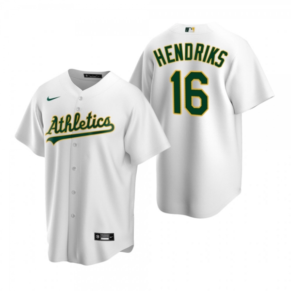 Men's Oakland Athletics Liam Hendriks Nike White Replica Home Jersey