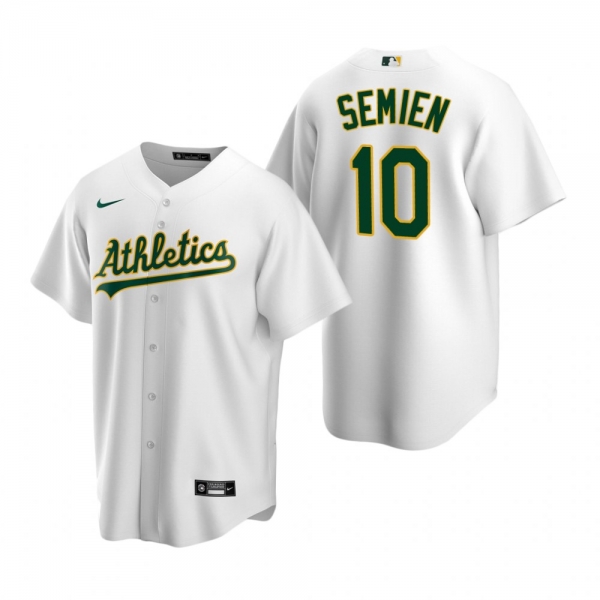 Men's Oakland Athletics Marcus Semien Nike White Replica Home Jersey