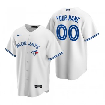 Men's Toronto Blue Jays Custom Nike White Replica Home Jersey