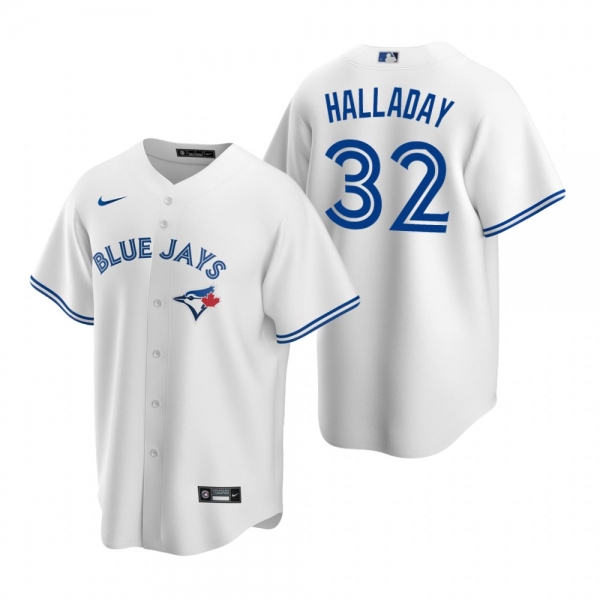 Men's Toronto Blue Jays Roy Halladay Nike White Replica Home Jersey