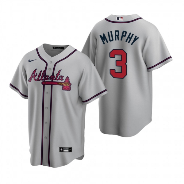 Men's Atlanta Braves Dale Murphy Nike Gray 2020 Replica Road Jersey