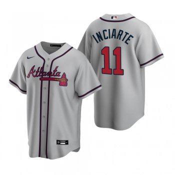 Men's Atlanta Braves Ender Inciarte Nike Gray 2020 Replica Road Jersey