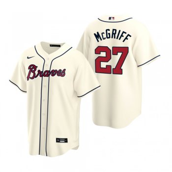 Men's Atlanta Braves Fred McGriff Nike Cream 2020 Replica Alternate Jersey