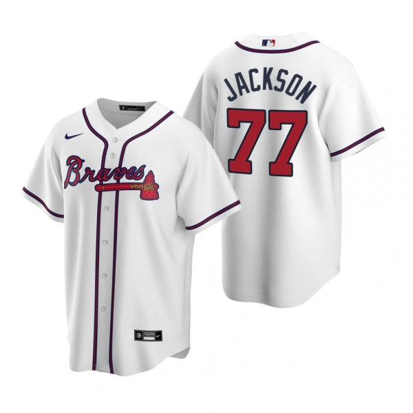 Men's Atlanta Braves Luke Jackson Nike White 2020 Replica Home Jersey