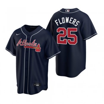 Men's Atlanta Braves Tyler Flowers Nike Navy 2020 Replica Alternate Jersey