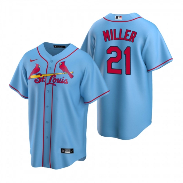 Men's St. Louis Cardinals Andrew Miller Nike Light Blue Replica Alternate Jersey