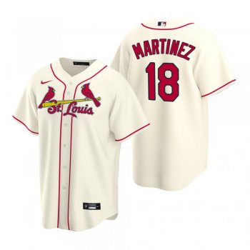 Men's St. Louis Cardinals Carlos Martinez Nike Cream Replica Alternate Jersey