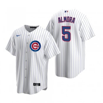 Men's Chicago Cubs Albert Almora Jr Nike White Replica Home Jersey