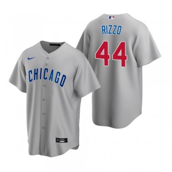 Men's Chicago Cubs Anthony Rizzo Nike Gray Replica Road Jersey