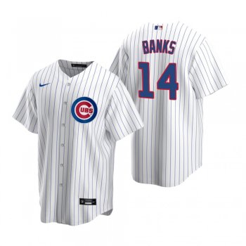 Men's Chicago Cubs Ernie Banks Nike White Replica Home Jersey