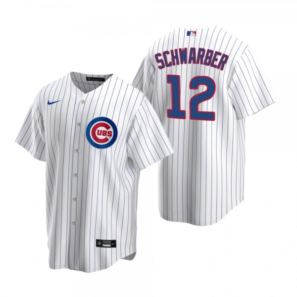 Men's Chicago Cubs Kyle Schwarber Nike White Replica Home Jersey