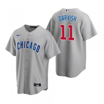 Men's Chicago Cubs Yu Darvish Nike Gray Replica Road Jersey