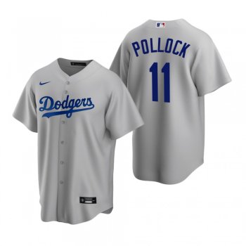 Men's Los Angeles Dodgers A.J. Pollock Nike Gray Replica Alternate Jersey