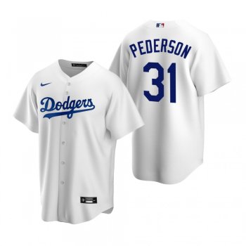 Men's Los Angeles Dodgers Joc Pederson Nike White Replica Home Jersey