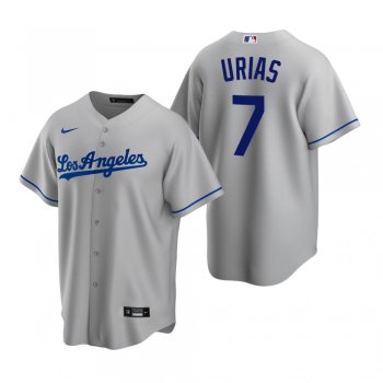 Men's Los Angeles Dodgers Julio Urias Nike Gray Replica Road Jersey